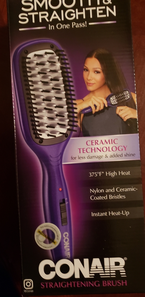 NWT CONAIR STRAIGHTENING BRUSH NEW NEVER U…